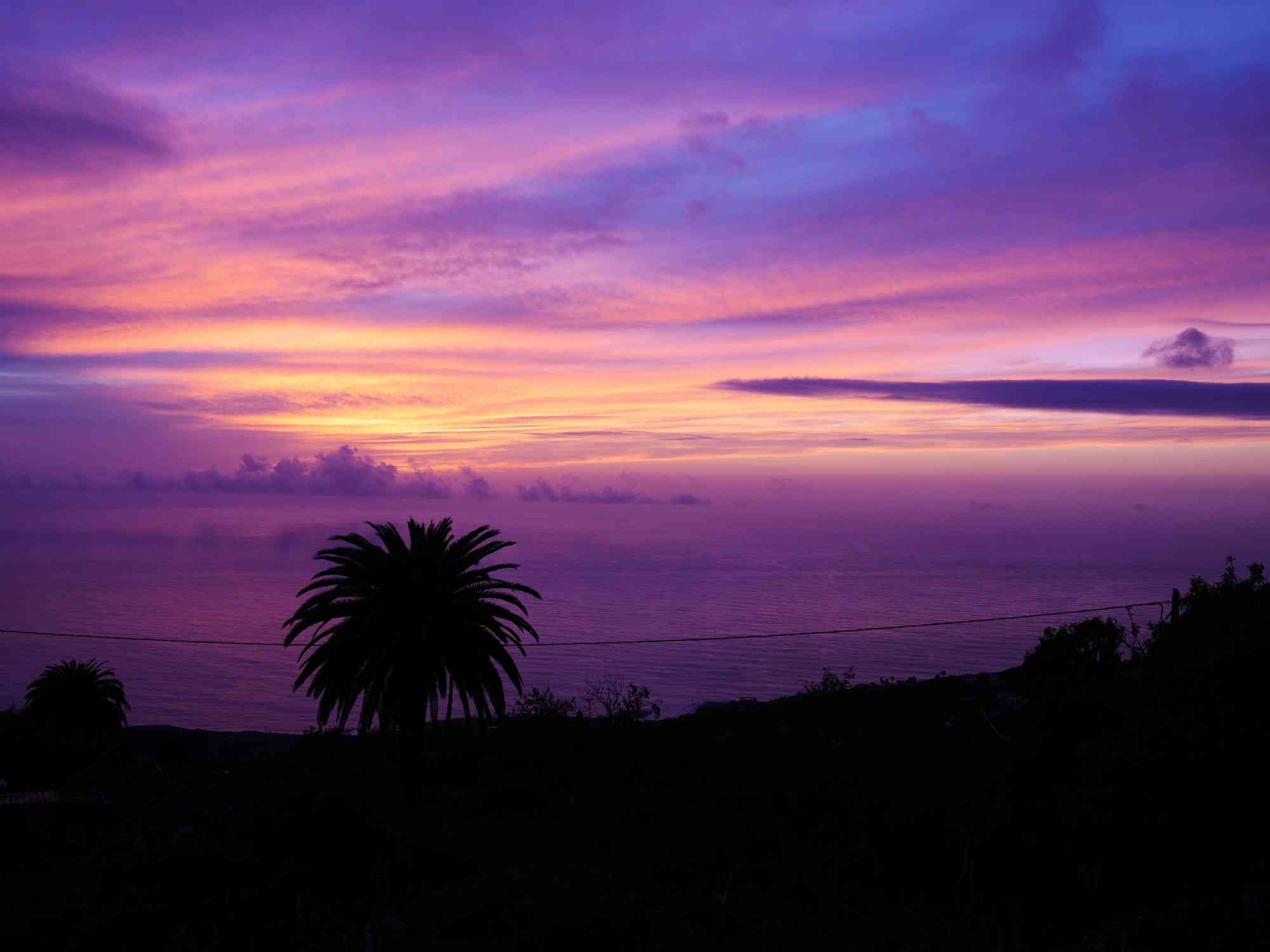 Foto: Sonnenuntergang auf La Palma